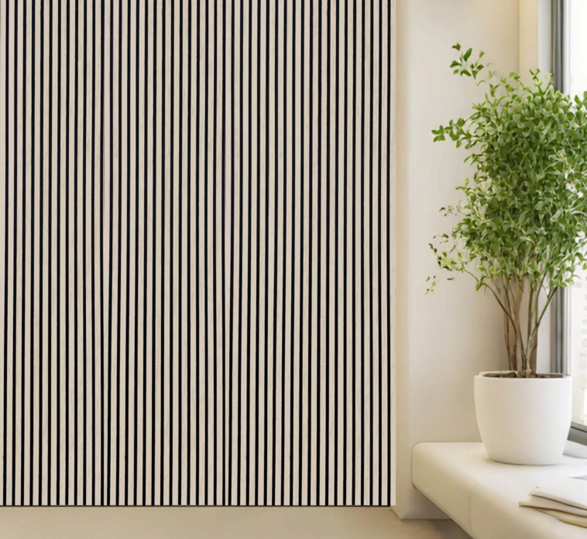 Akustikpanel lys eg 280x60,5x1,3cm