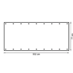 Altansejl 502x77cm creme