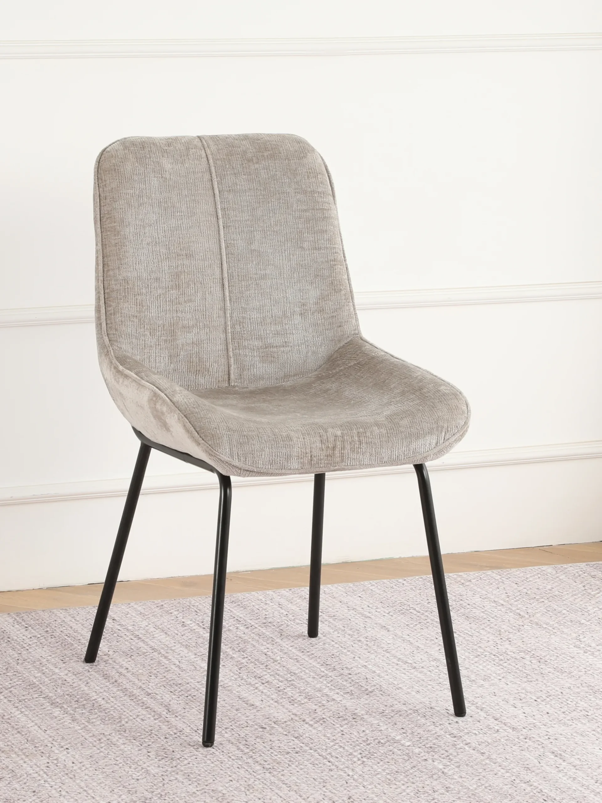 Alva fløjl beige