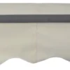 Åben markise 200x150cm creme/antracitgrå