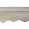 Åben markise 200x150cm creme/hvid
