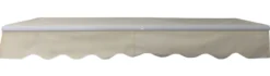 Åben markise 300x200cm creme/hvid