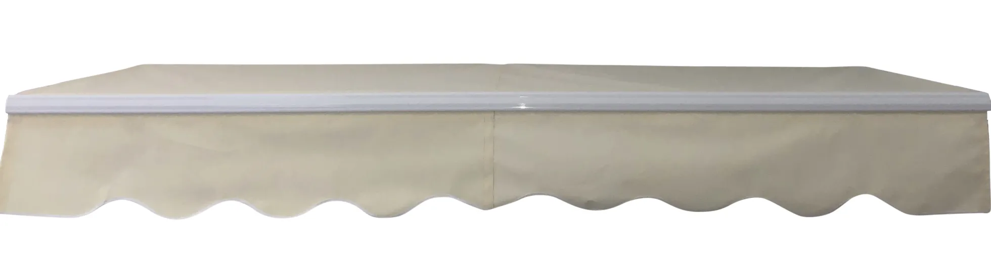 Åben markise 250x200cm creme/hvid