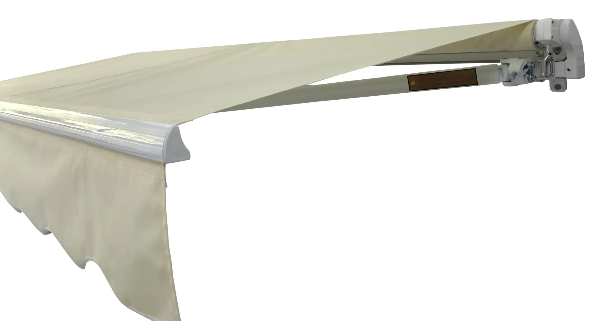 Åben markise 350x250cm creme/hvid