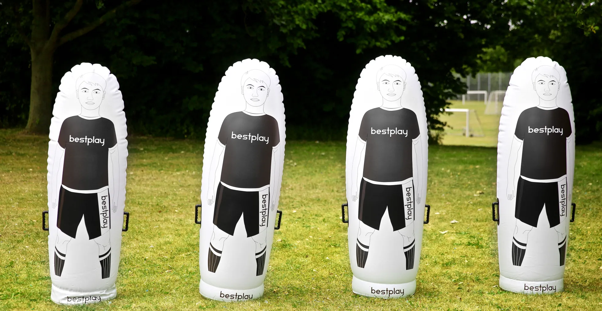 Bestplay Airdummy 160cm sort/hvid