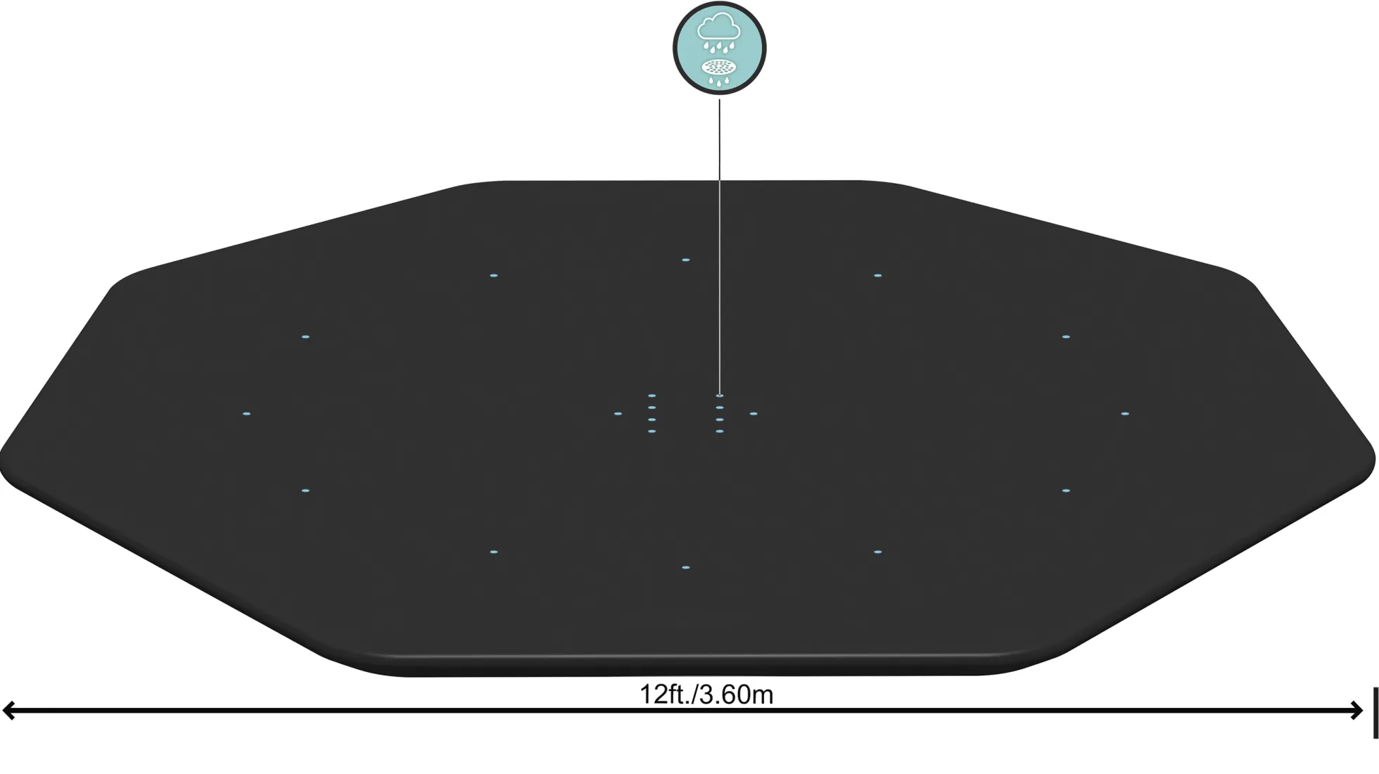 Bestway cover til pool ø396cm