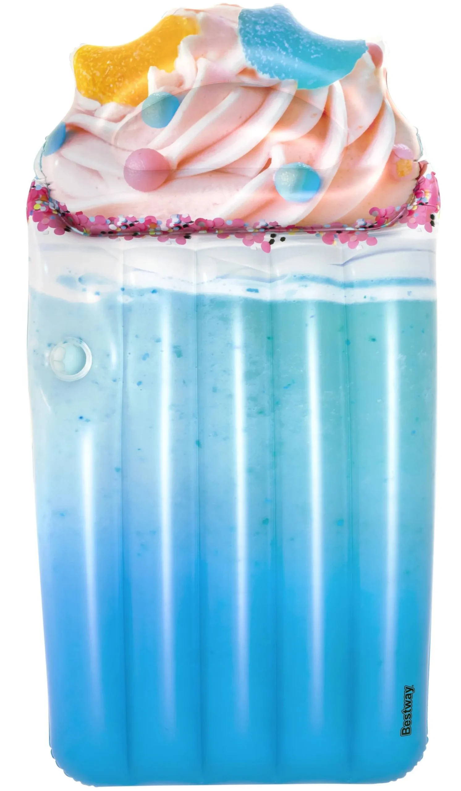 Bestway oppustelig luftmadras milkshake 185x99cm
