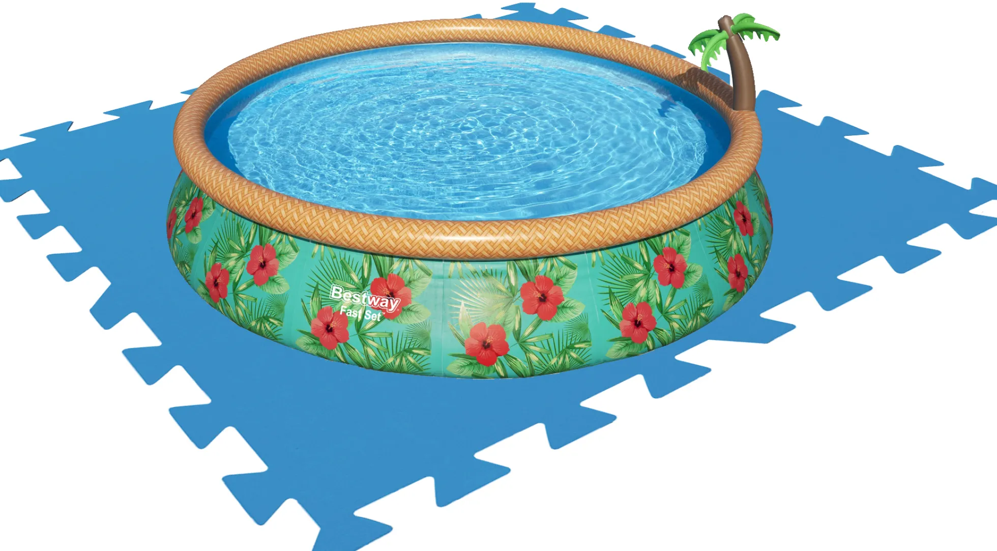Bestway pool underlag 50x50cm (sæt med 9 stk)