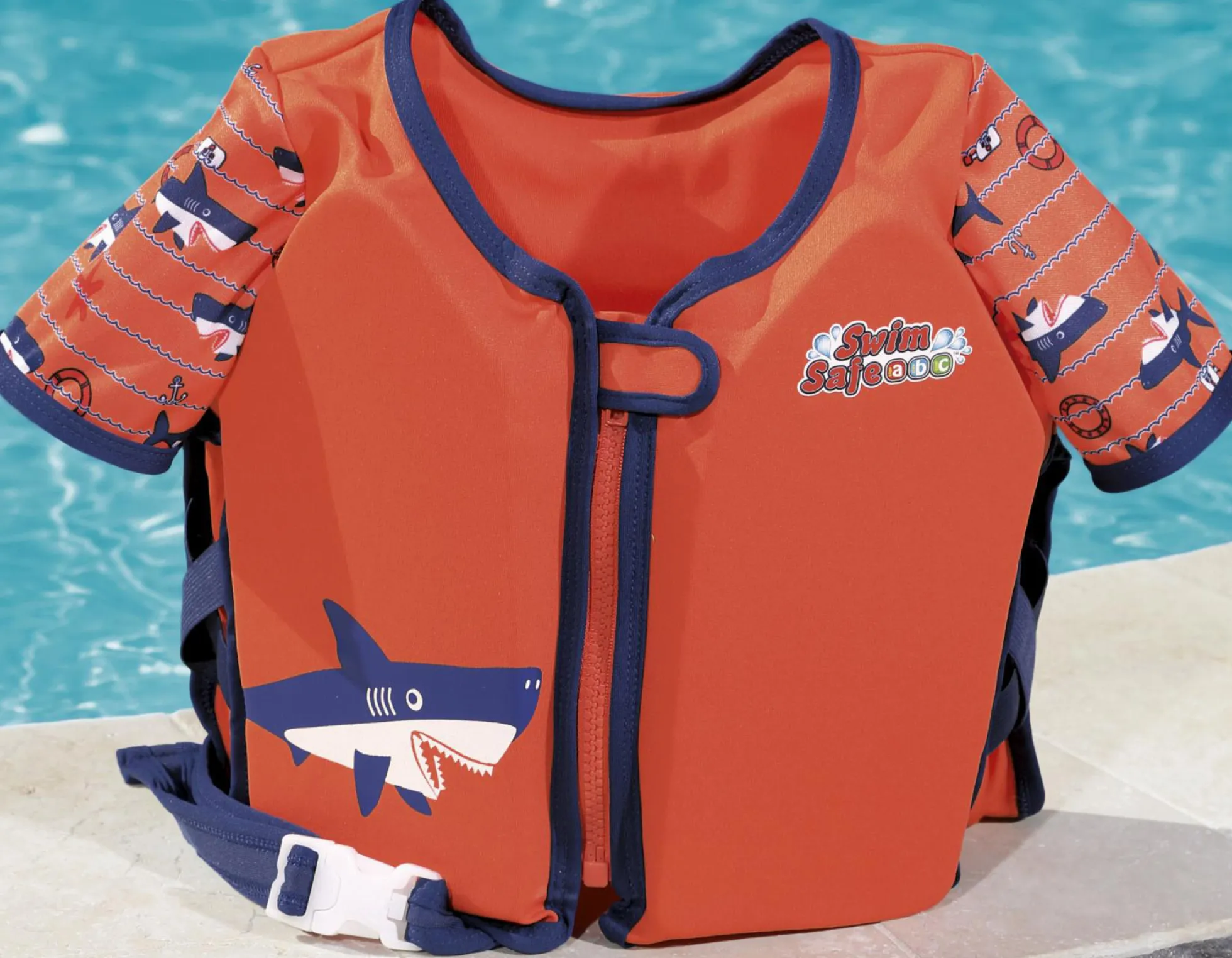 Bestway Swim Safe haj med ærmer 3-6 år