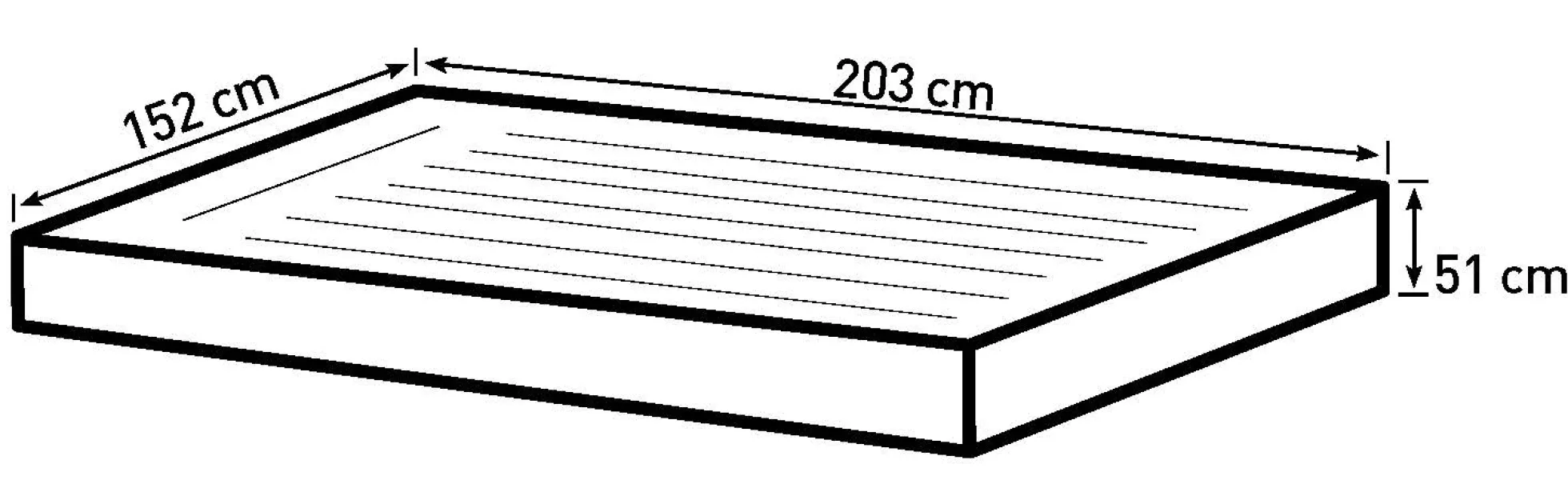 Bestway tritech queensize 203x152x51cm