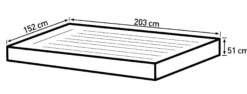 Bestway tritech queensize 203x152x51cm