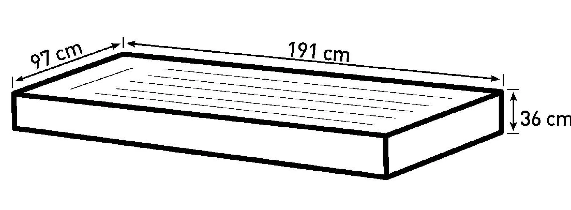 Bestway tritech twinsize 191x97x36cm