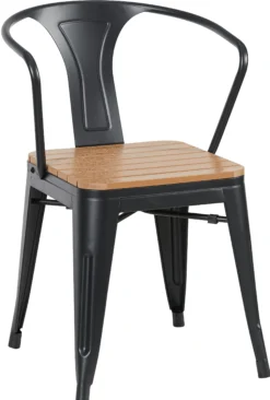 Cafesæt Lacroix mat sort/træ