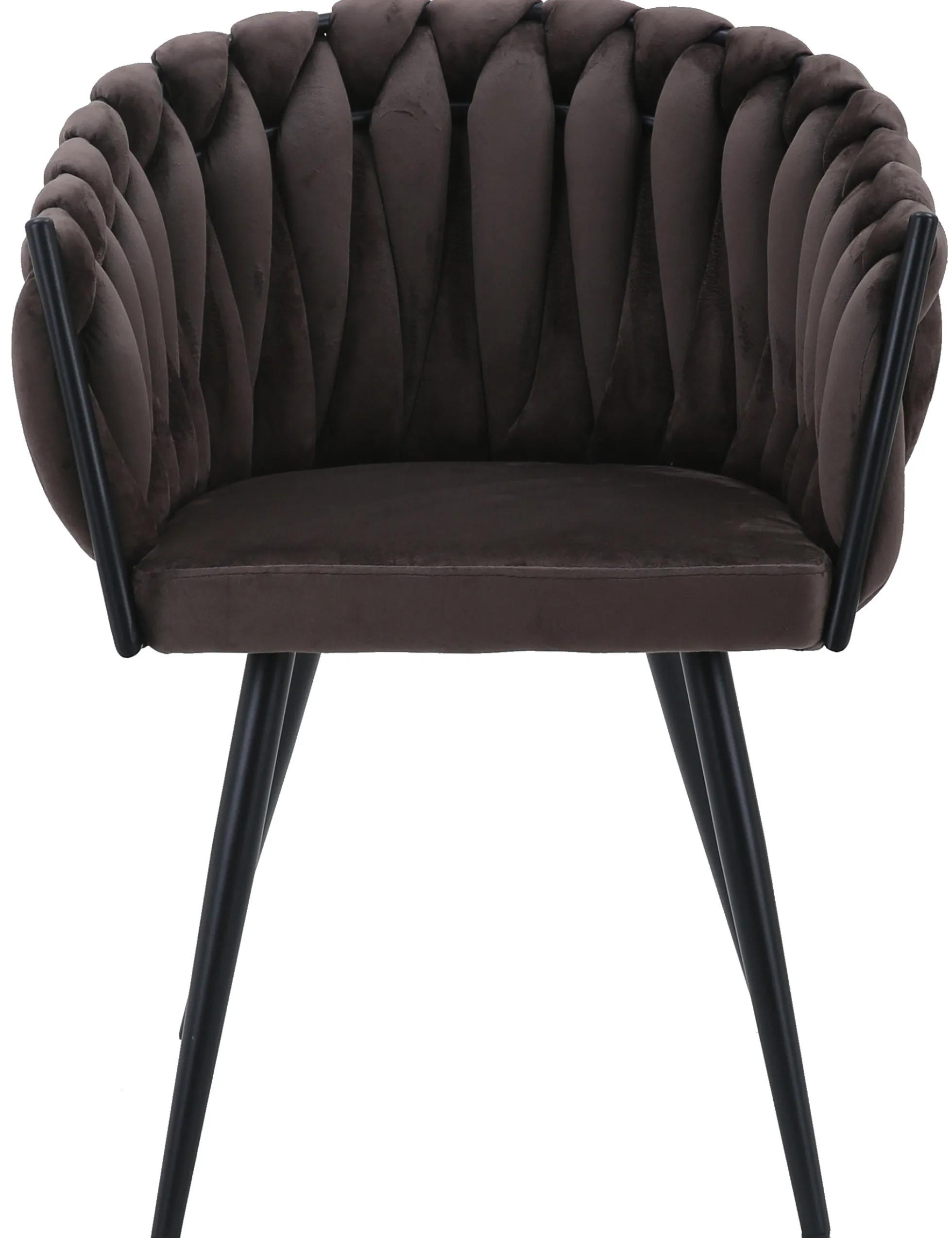 Carrie velour brun