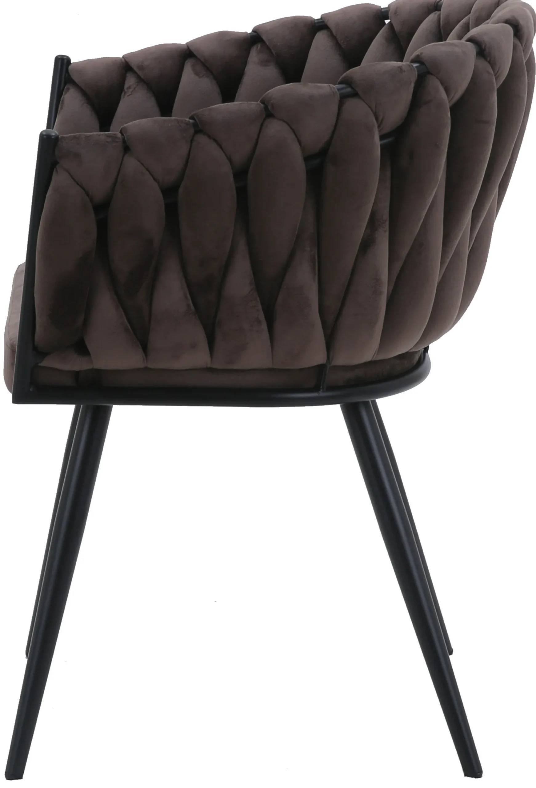 Carrie velour brun