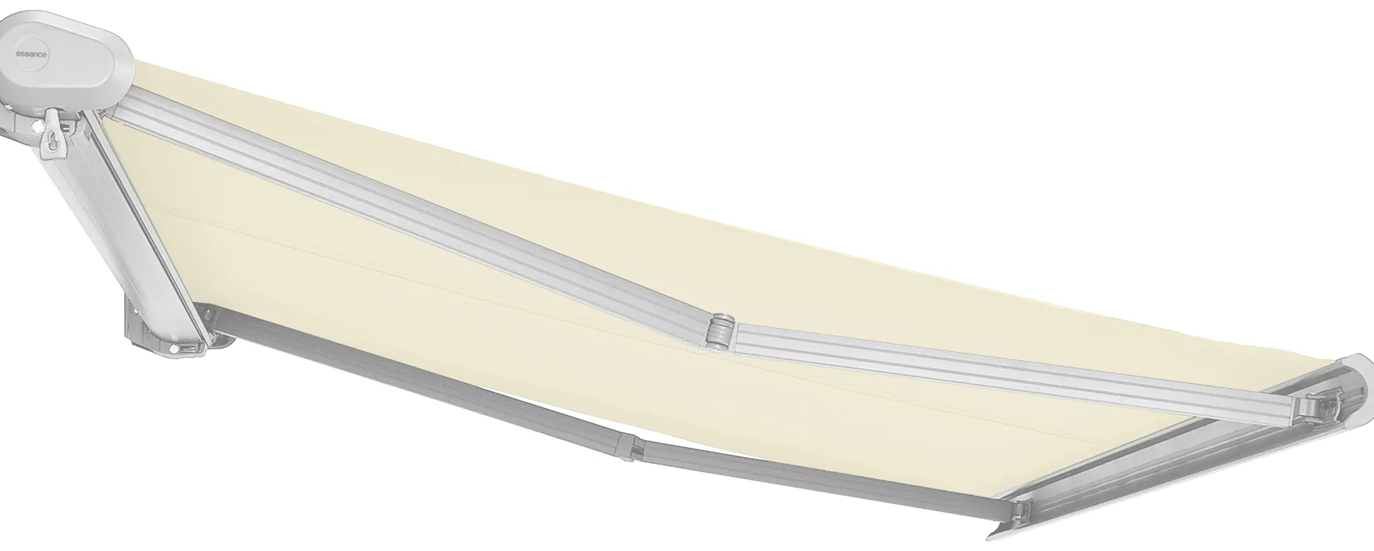 Elektrisk markise lukket 250x200cm creme/hvid