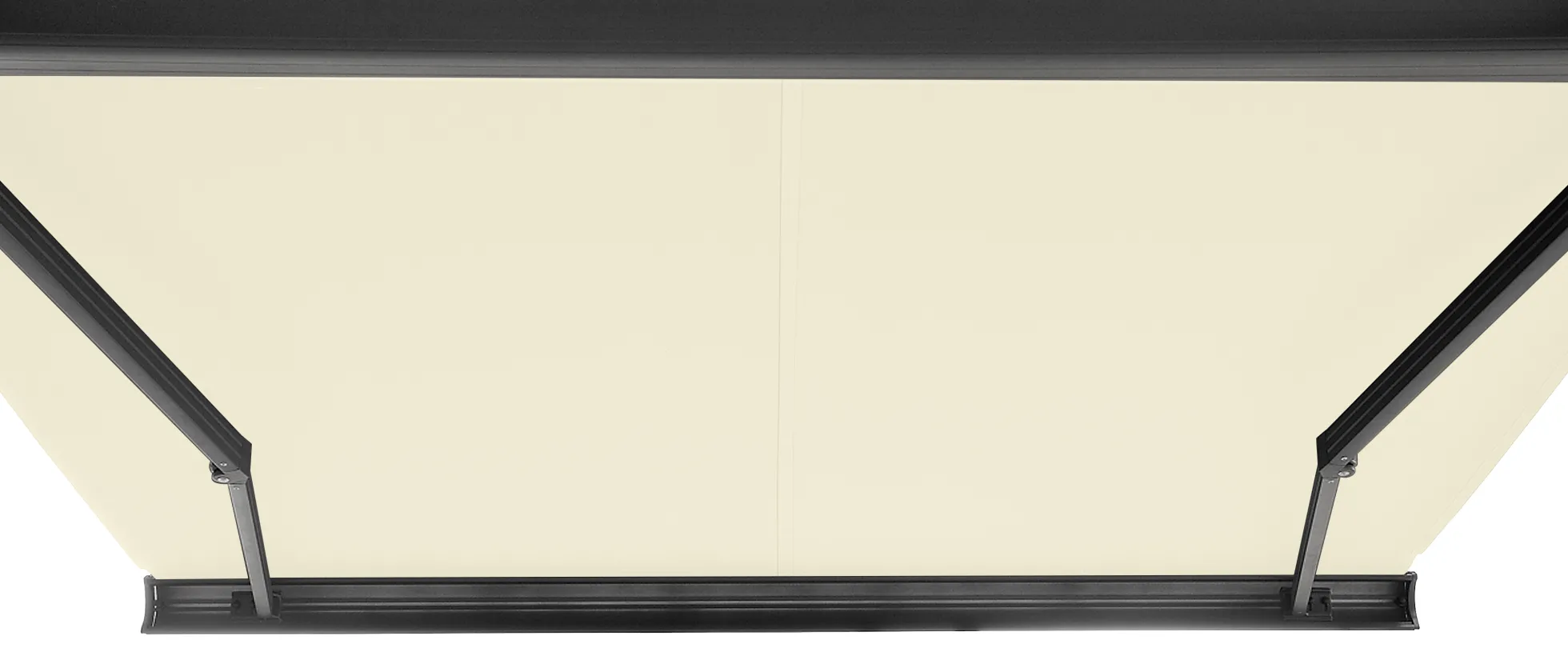 Elektrisk markise lukket 300x250cm creme/antracitgrå