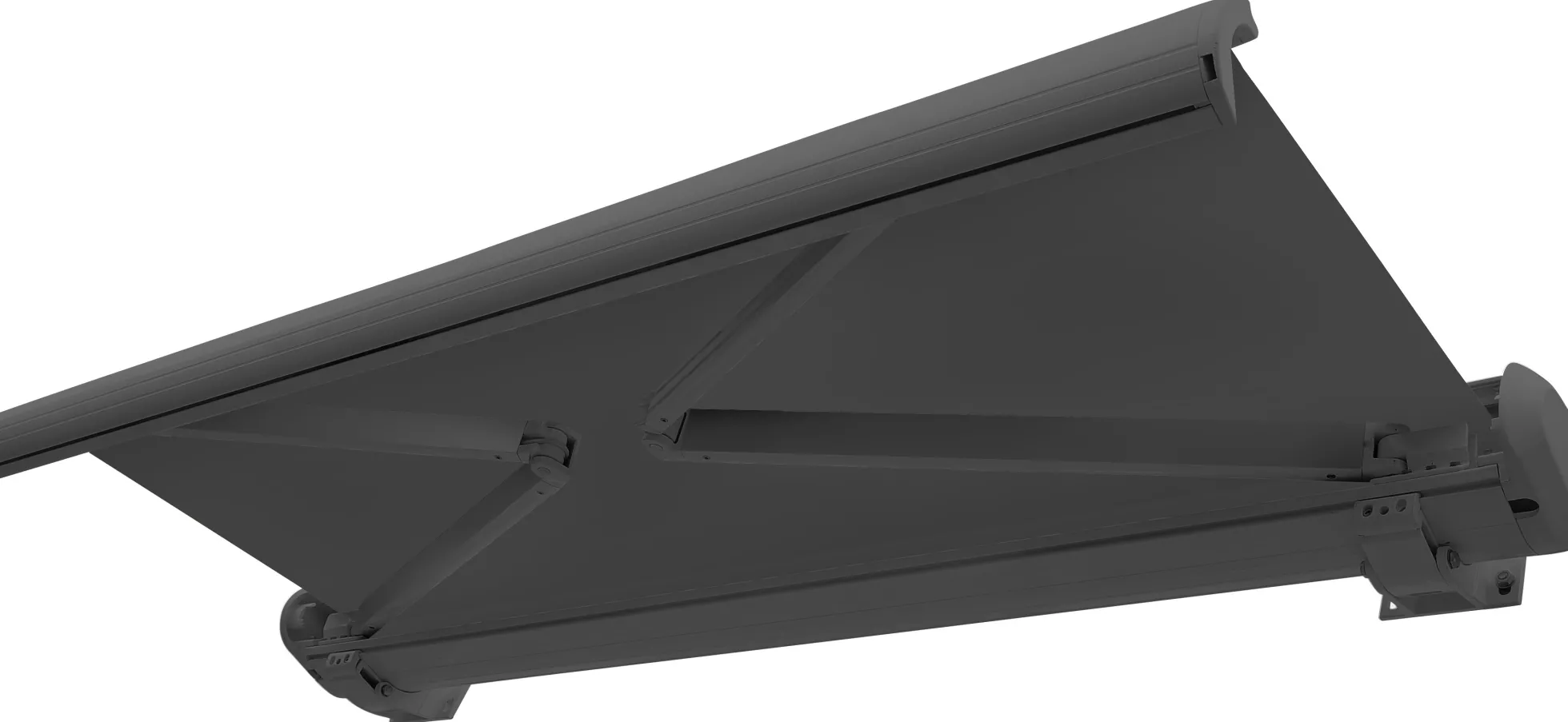 Elektrisk markise lukket 350x300cm antracitgrå/antracitgrå