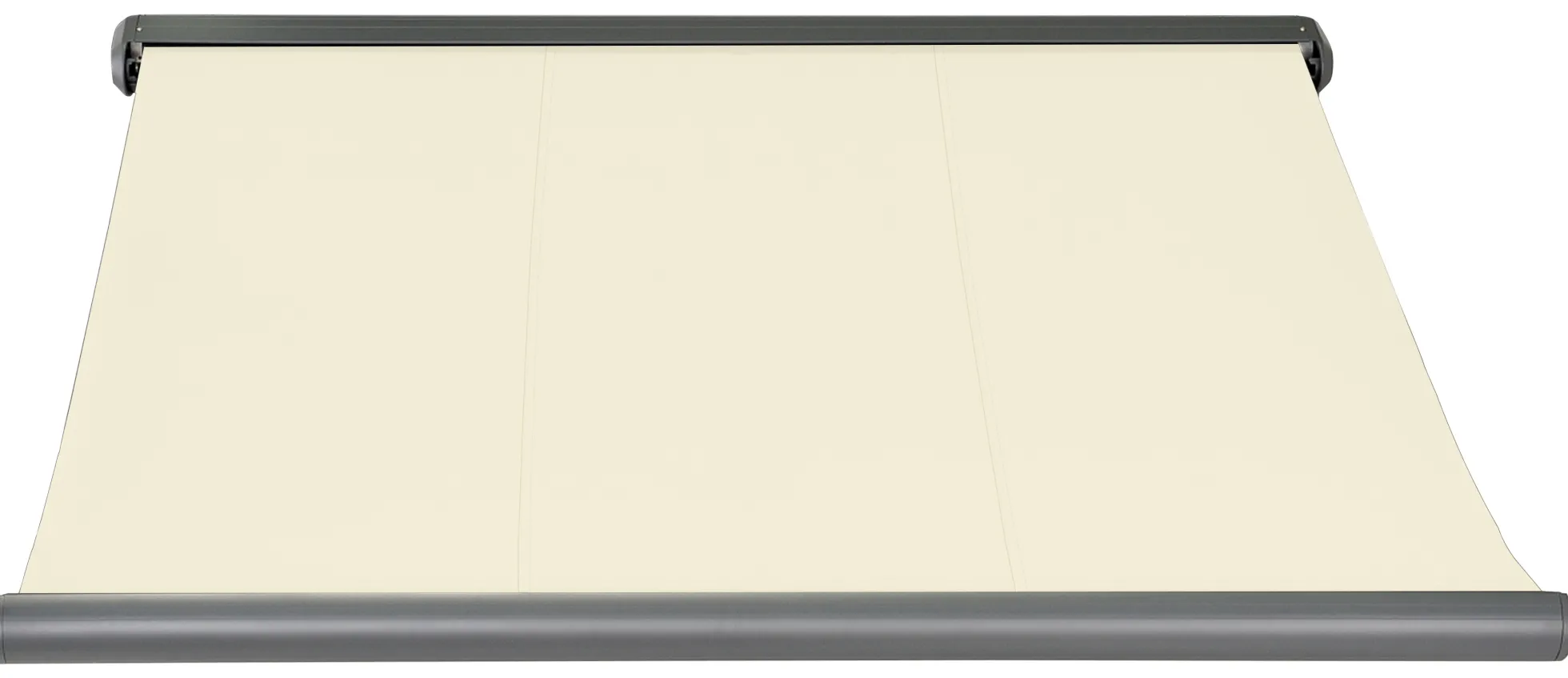 Elektrisk markise lukket 350x300cm creme/antracitgrå