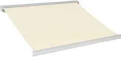 Elektrisk markise lukket 350x300cm creme/hvid