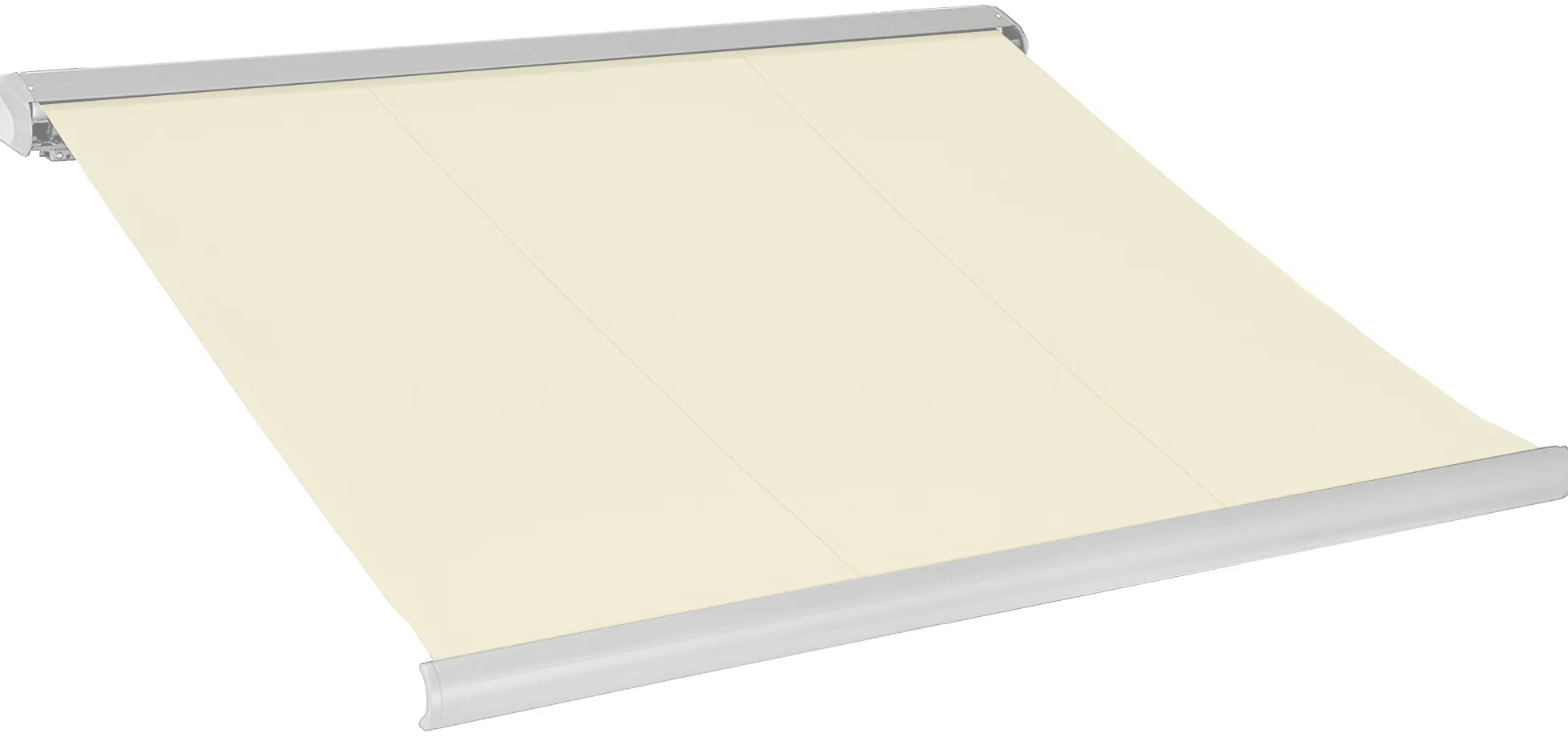Elektrisk markise lukket 350x300cm creme/hvid