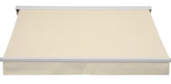 Essence åben elektrisk markise 250x200cm creme/hvid
