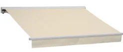 Essence åben elektrisk markise 250x200cm creme/hvid