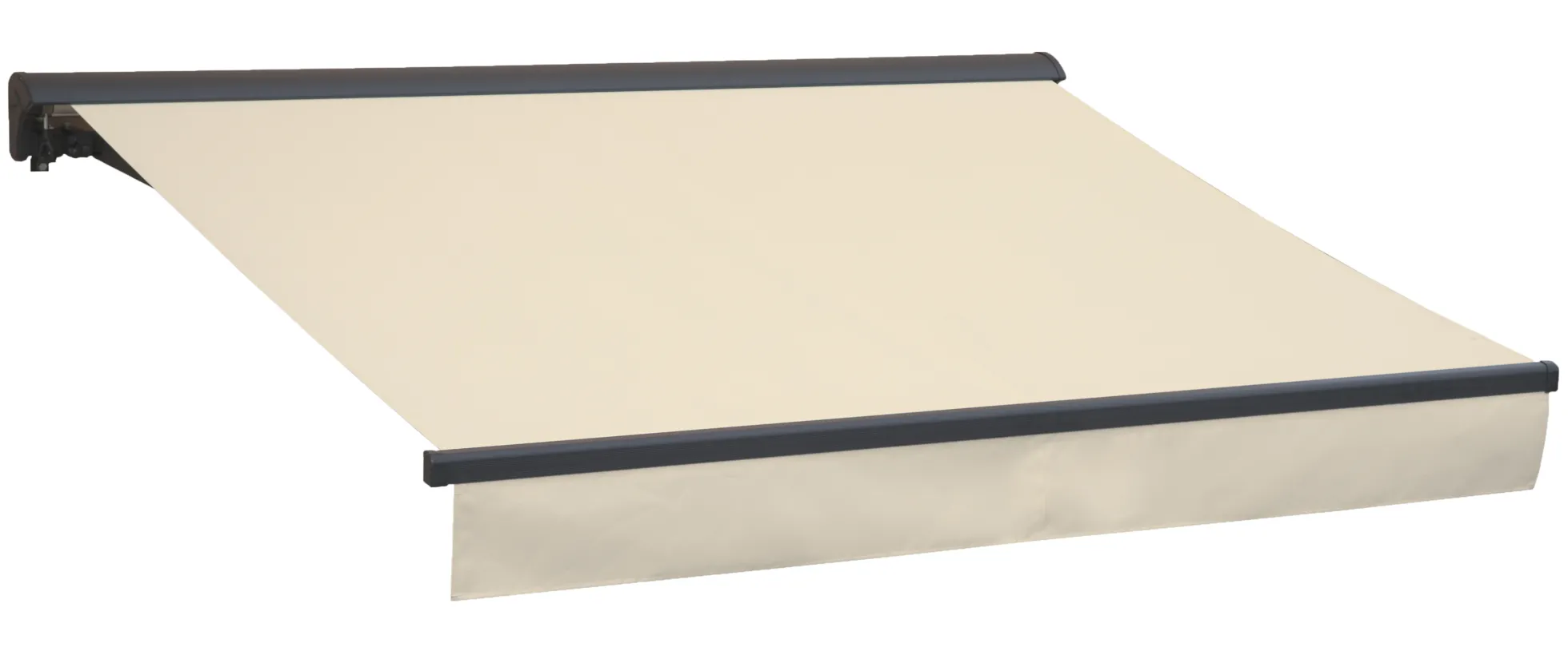 Essence åben elektrisk markise 300x250cm creme/antracitgrå