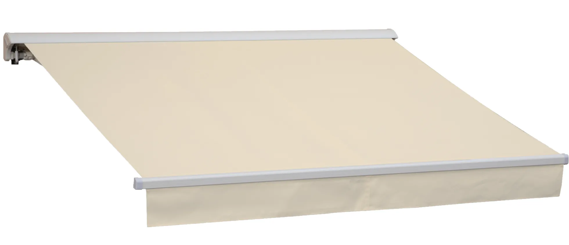 Essence åben elektrisk markise 300x250cm creme/hvid