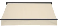 Essence åben elektrisk markise 400x300cm creme/antracitgrå