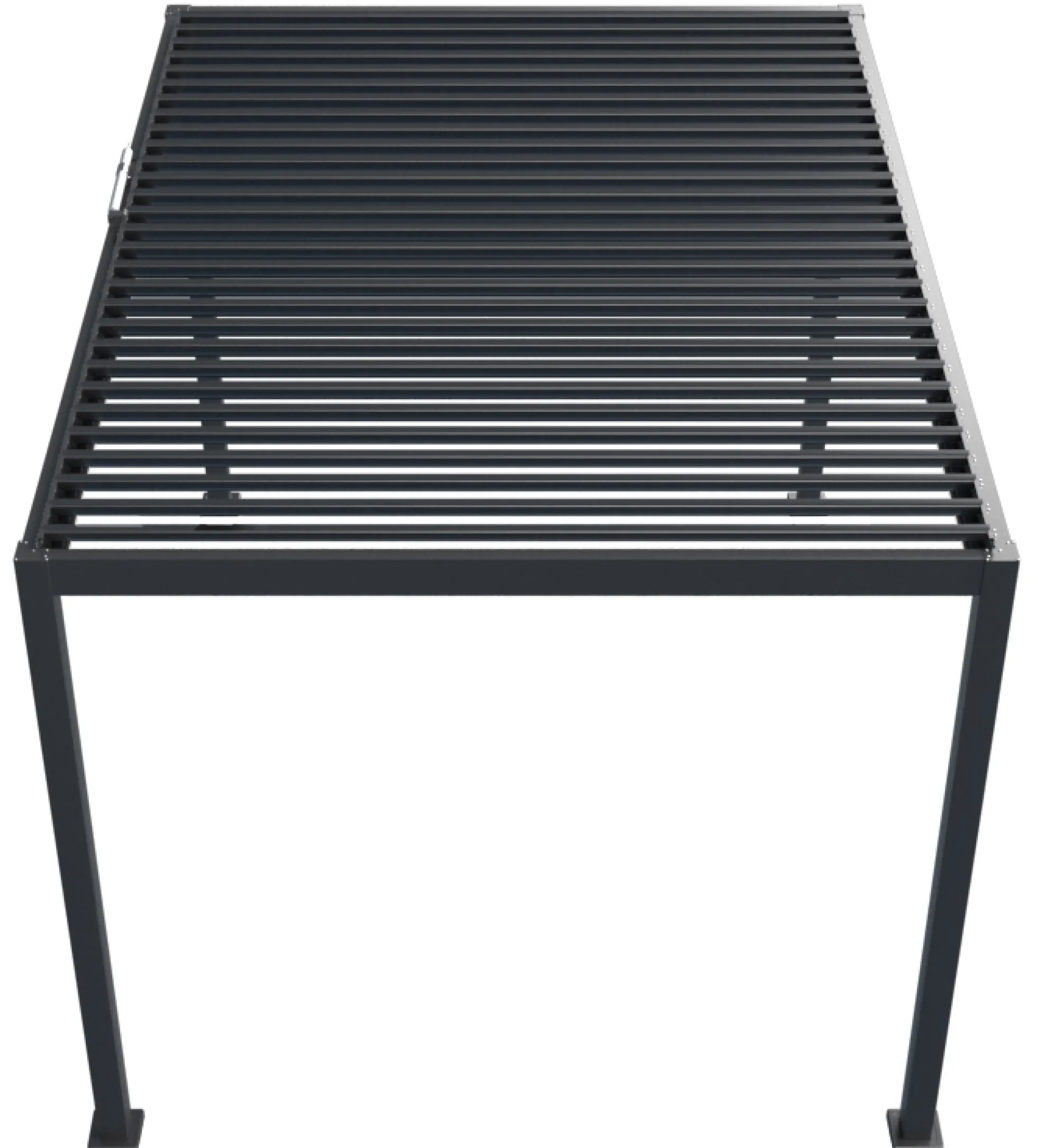 Essence elektrisk LED pergola med lameltag 400x300cm antracit