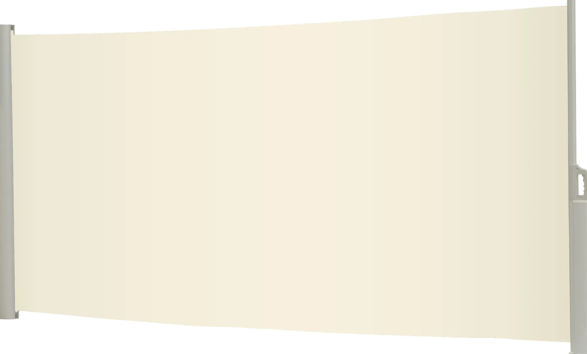 Essence læsejl lukket 400x140cm creme/hvid