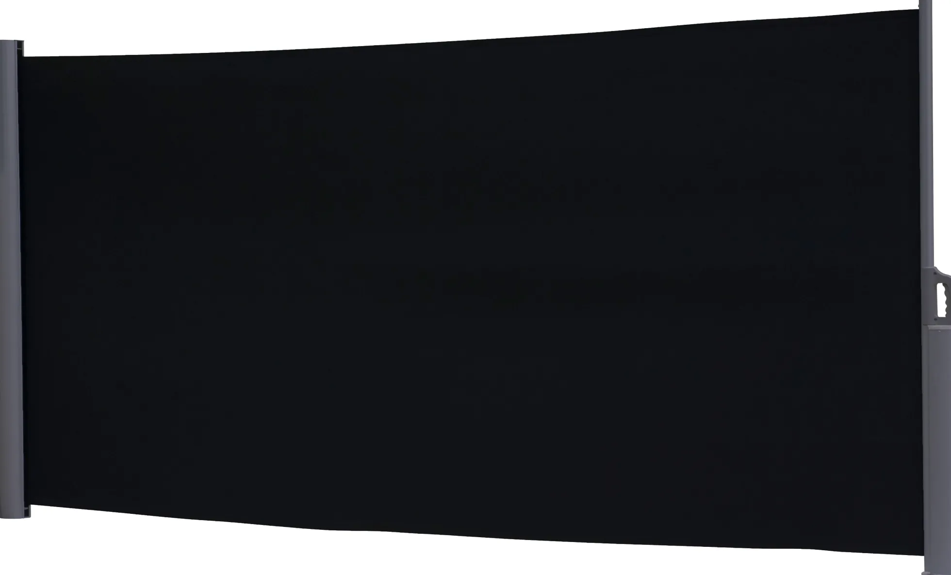 Essence læsejl lukket 500x160cm sort/antracitgrå