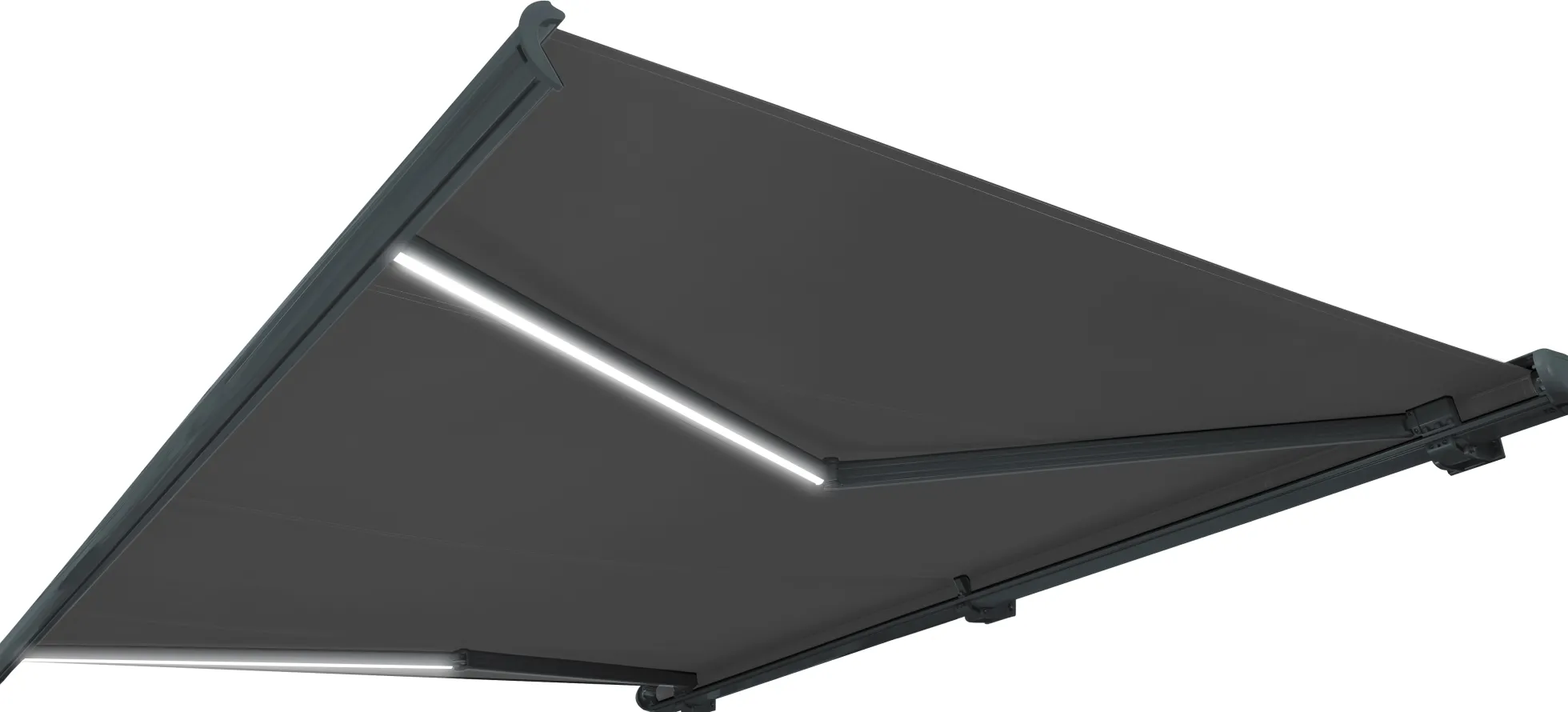 Essence Premium LED lukket 450x300cm antracitgrå/antracitgrå