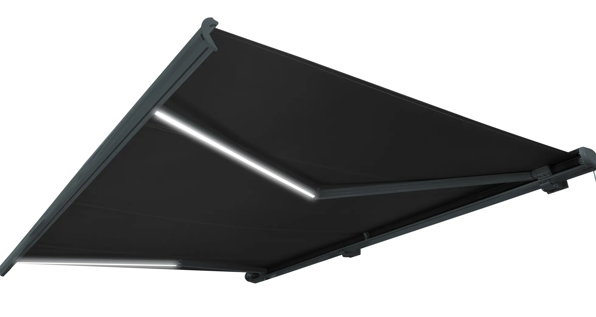 Essence Premium LED lukket 450x300cm sort/antracitgrå