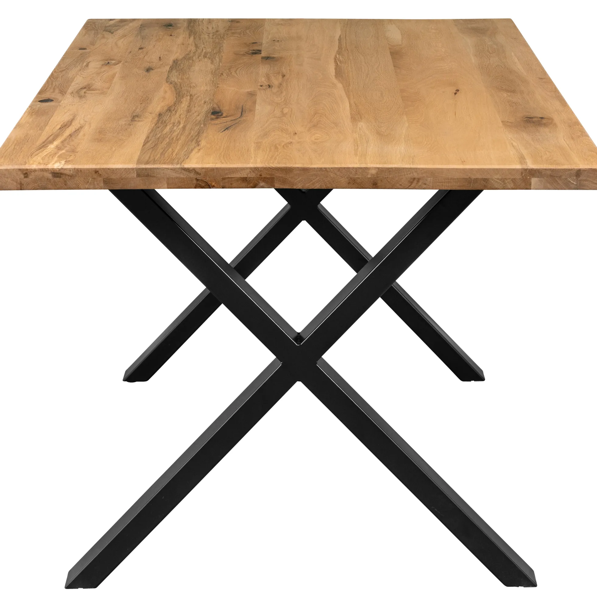 Firenze med krydsben og 1 planke 160x95x71cm eg natur/sort