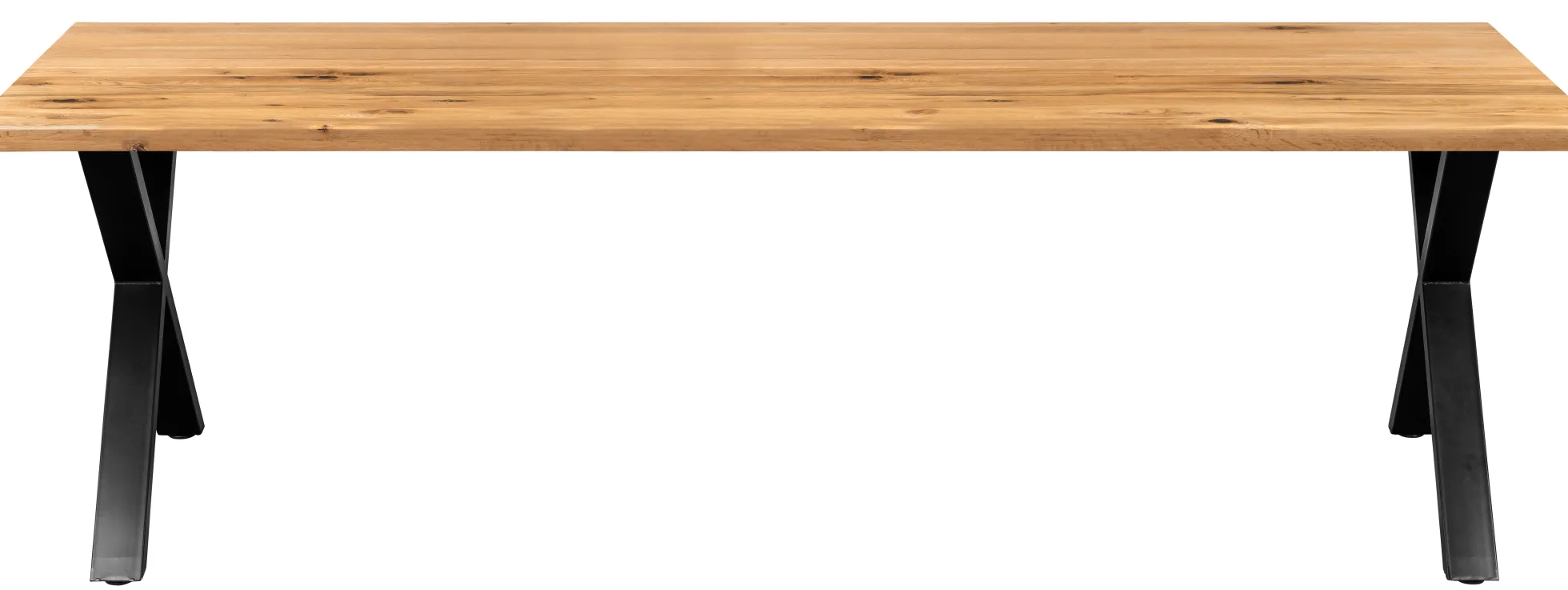 Firenze med krydsben 240x95x74cm eg natur/sort