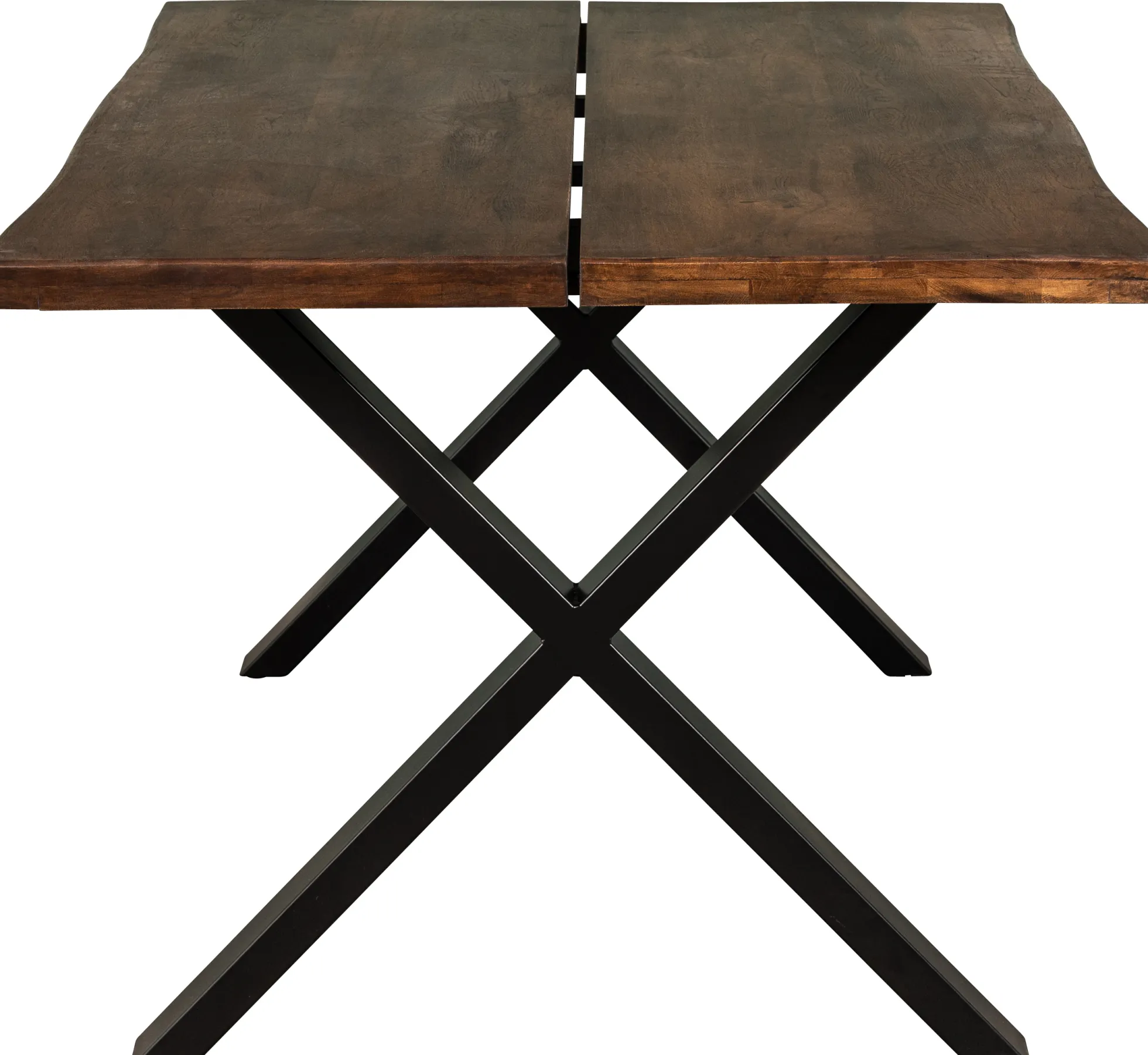 Firenze med krydsben 160x95x74cm eg smoked/sort
