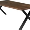 Firenze med krydsben 220x95x74cm eg smoked/sort