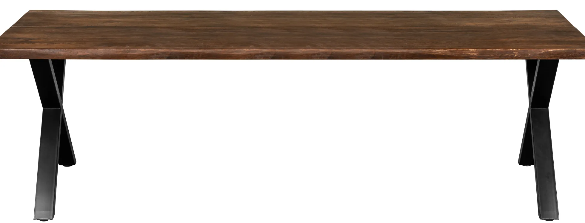 Firenze med krydsben 240x95x74cm eg smoked/sort