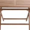Foldbart havebord i kerne teaktræ 70x120x75,5cm