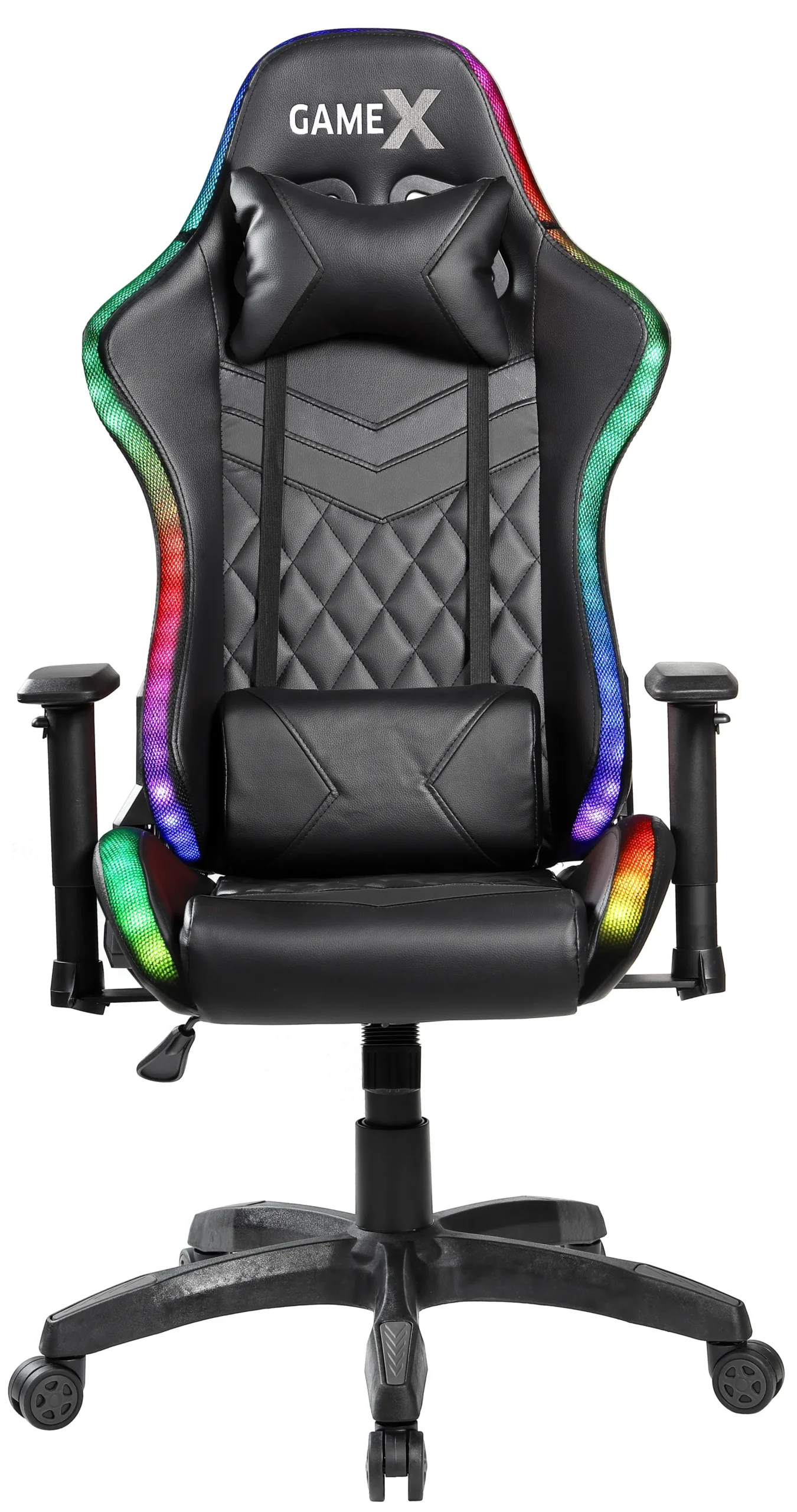 GameX Lopez LED kunstlæder sort/sort