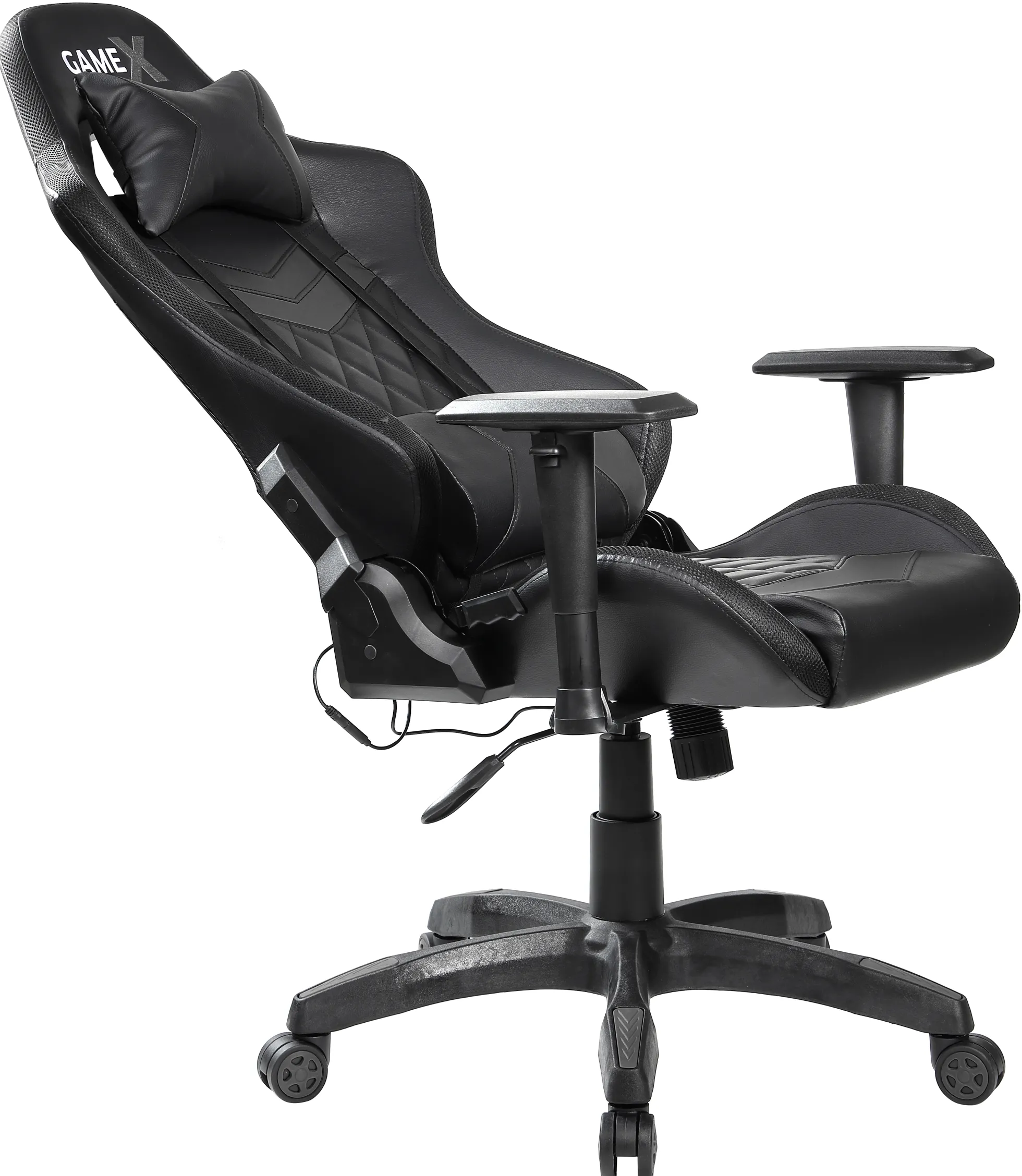GameX Lopez LED kunstlæder sort/sort