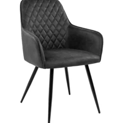 Hanne med drejefunktion suede mørkegrå