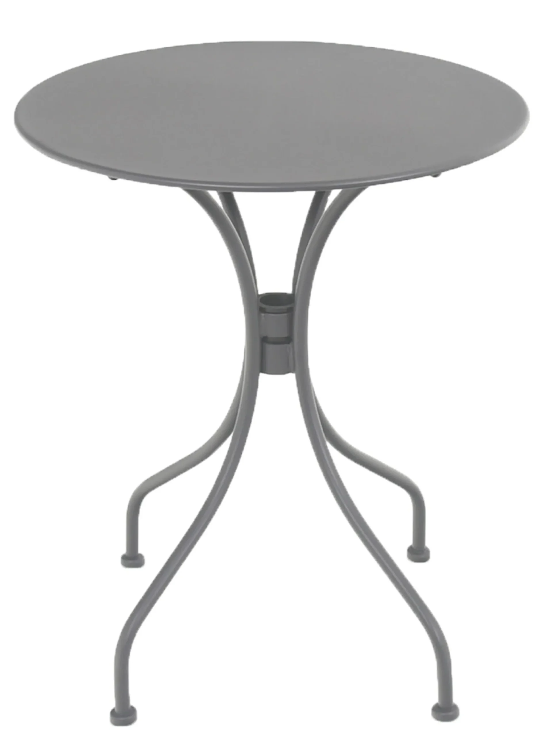 Havemøbelsæt mørkegrå/sort metal