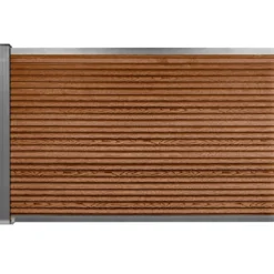 Komposithegn med 1 stolpe 104cm brun