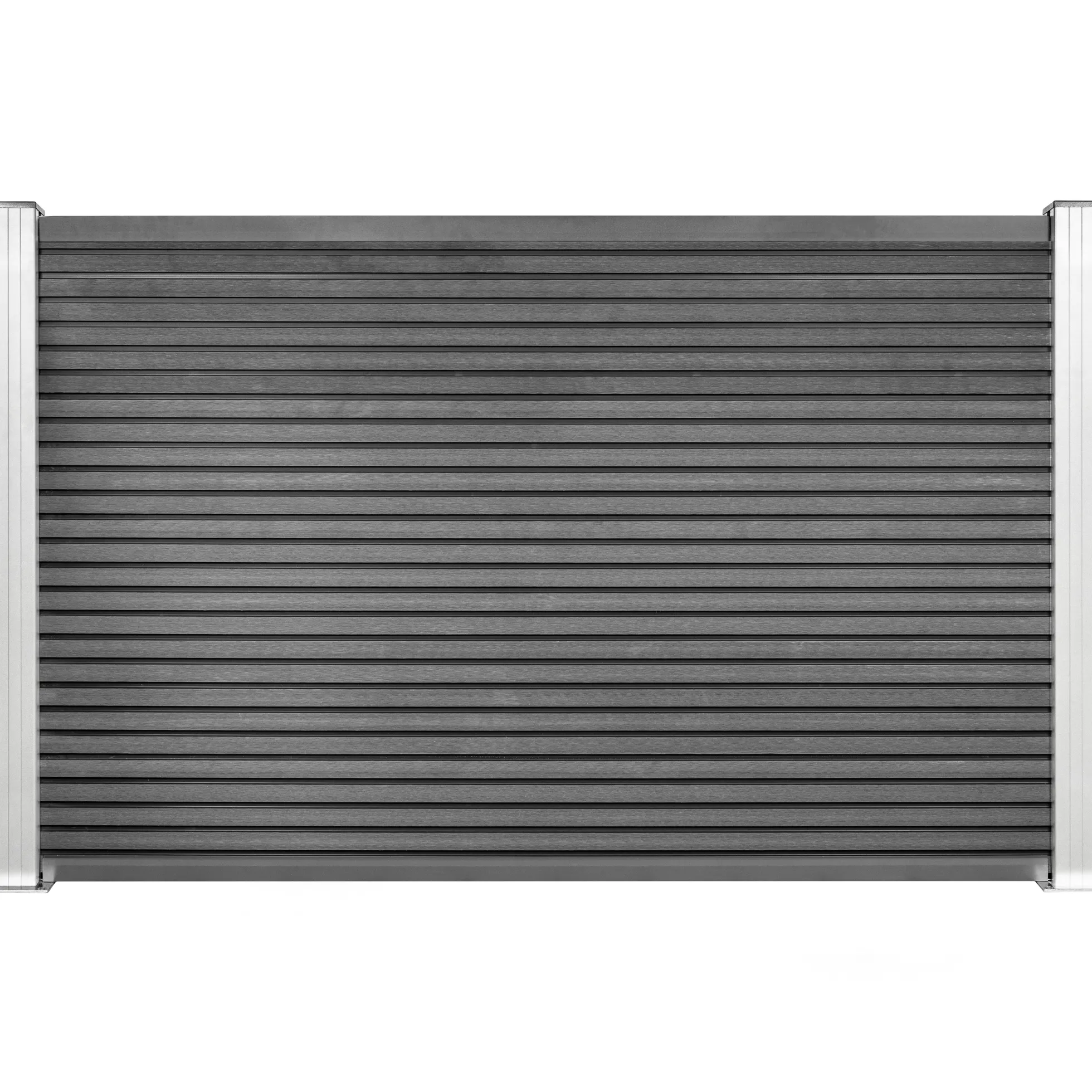 Komposithegn med 2 stolper 120cm antracitgrå/alu