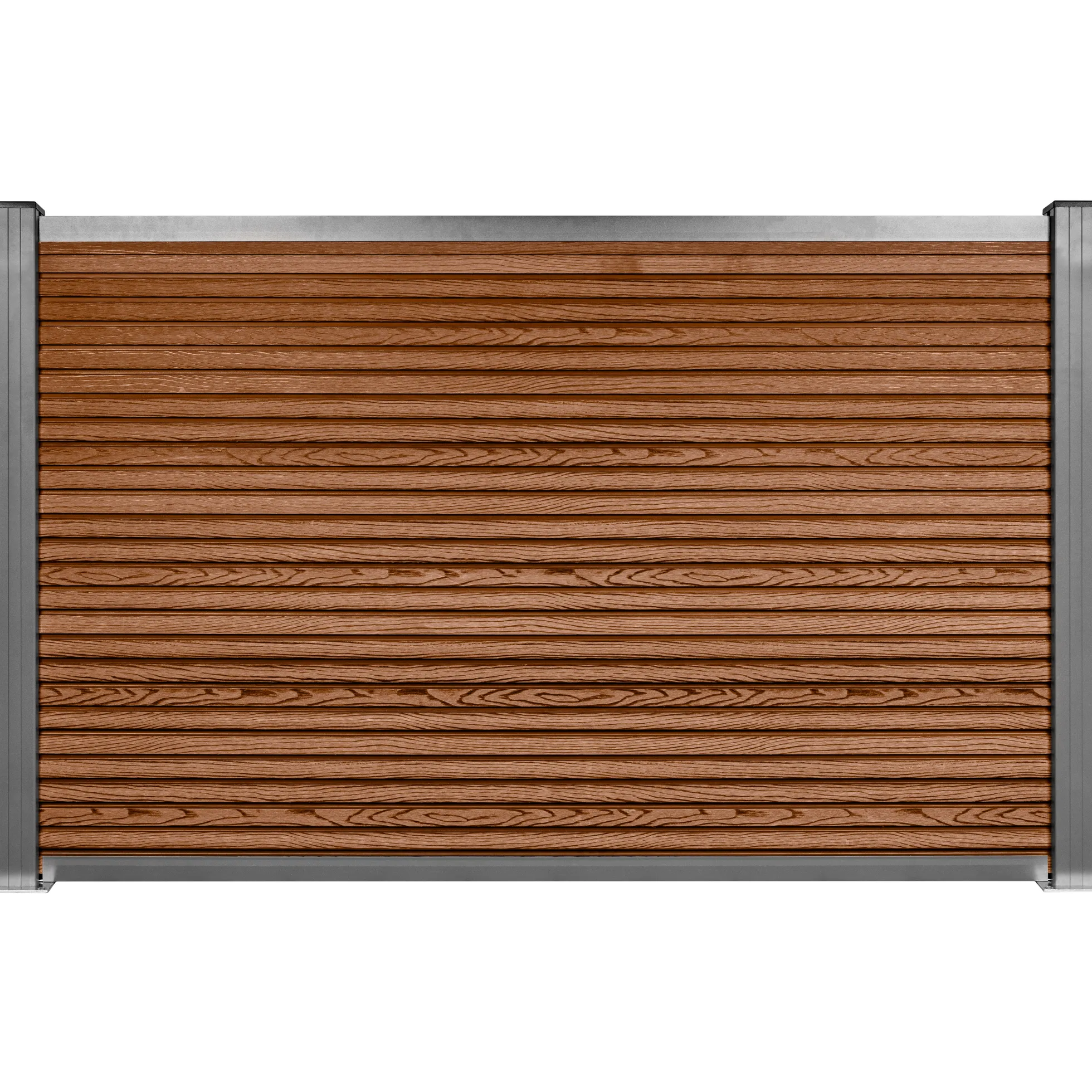 Komposithegn med 2 stolper 104cm brun