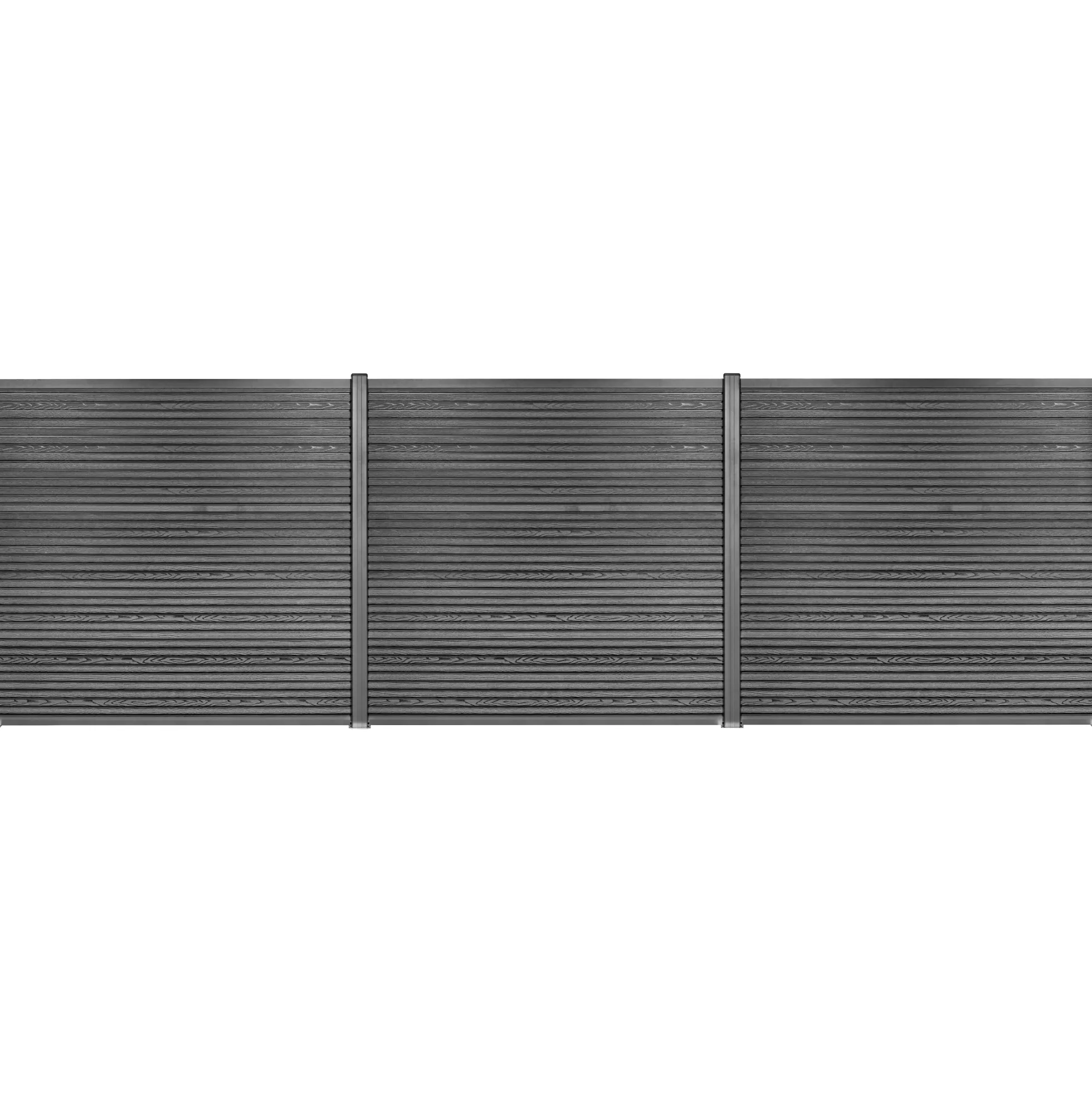 Komposithegnsæt 526x180cm antracitgrå/grå