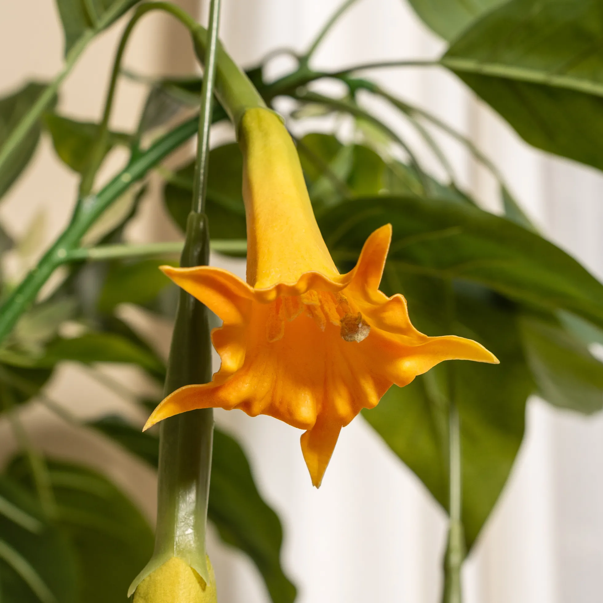 Kunstig Daturatræ orange 120 cm